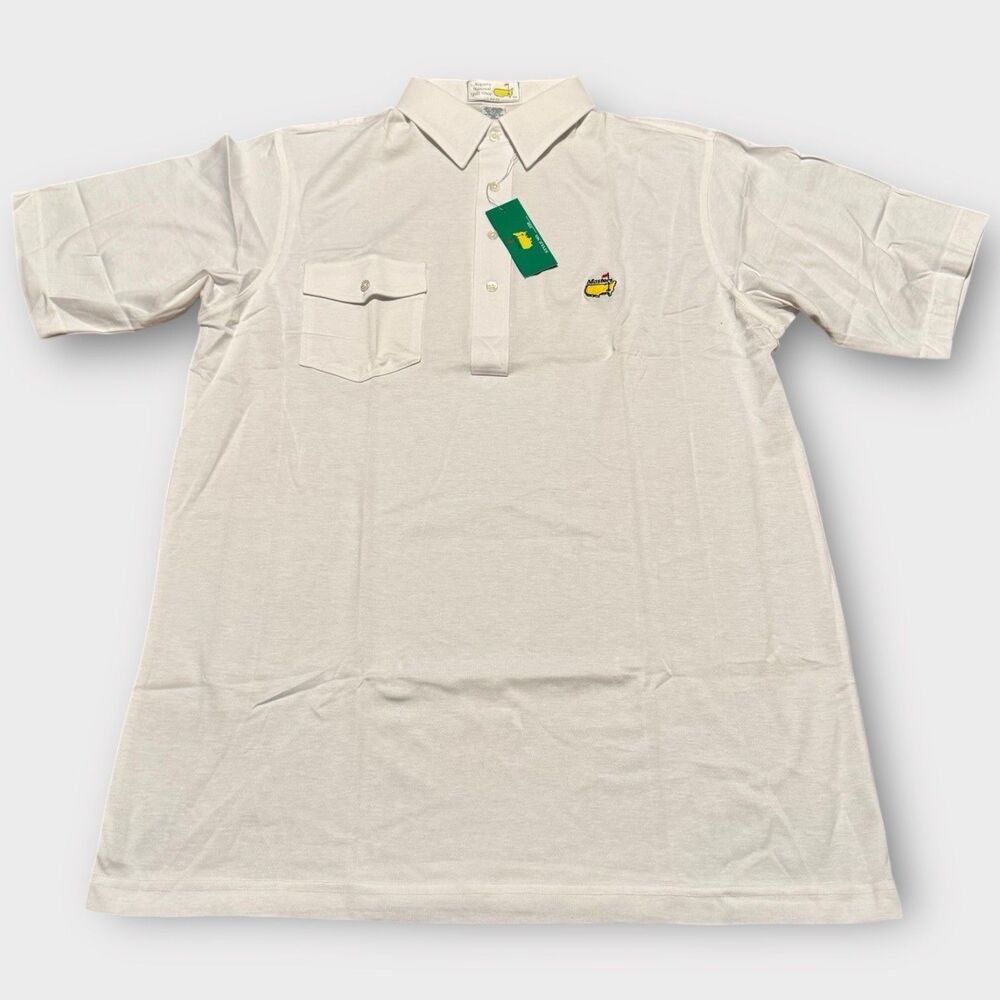 NWT VTG Masters Men's Large No. 350 Performance Golf Polo ANGC Augusta Slazenger